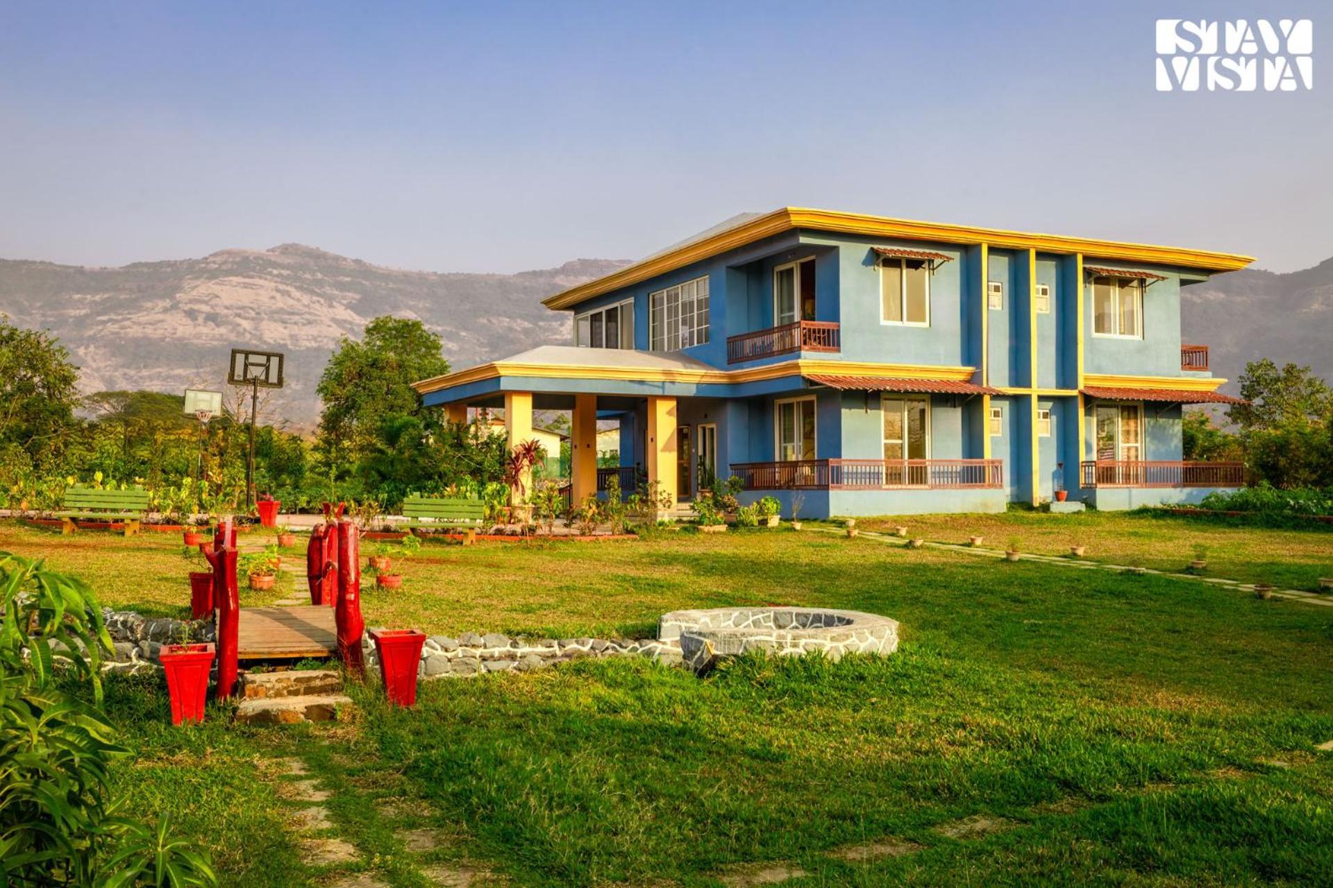 Stayvista'S Hillside Meadows - Mountainside Retreat With Farm View, Pool & Deck, Lawn & Gazebo Chinchavli Exterior foto